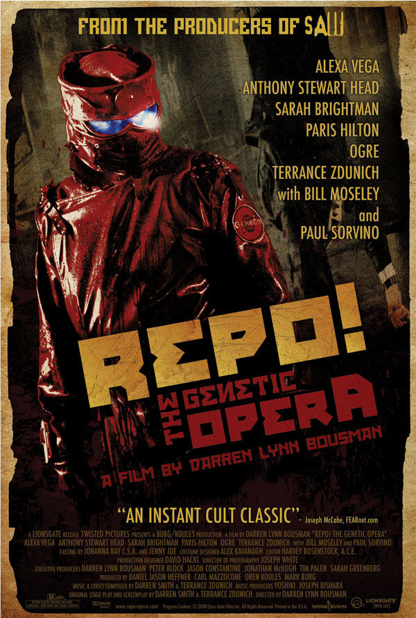 Repo! The Genetic Opera (2008, Darren Lynn Bousman) - Page 2 Poster11