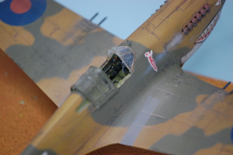 diorama   Curtiss P-40B - Hell's Angel, early 1942 - Airfix - 1/72 Curtis11