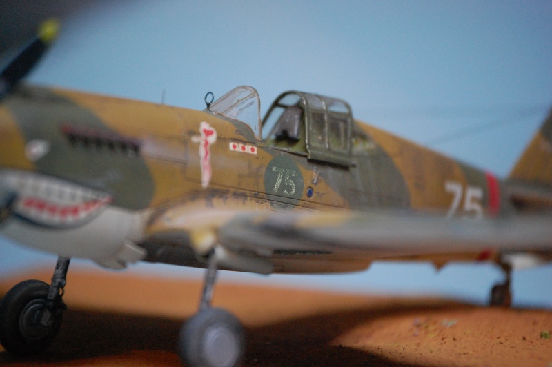 diorama   Curtiss P-40B - Hell's Angel, early 1942 - Airfix - 1/72 Curtis15