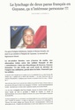 Le lynchage de deux Parachutistes  Français en Guyane , ça n'intéresse personne !!!! , source (Gaïa pour www.Dreuz.info (merci a Hagdik)     Parach17