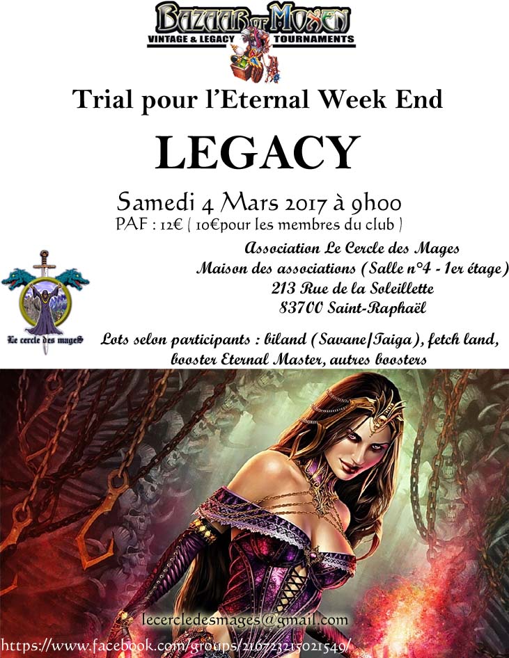 [83 – Saint Raphael] Trial Eternal Week End Samedi 4 Mars 2017 Affich12