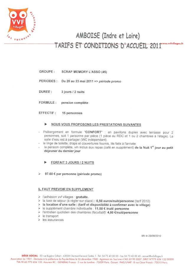 PLAQUETTE + COURRIER + TARIFS ET CONDITIONS D'ACCUEIL Tarifs10