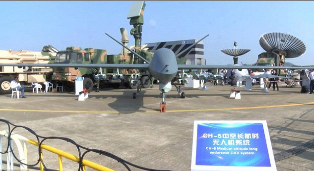 الصين تكشف عن درون مقاتلة قادرة على حمل 2 طن من القنابل 5885e811
