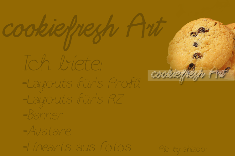 Cookiefresh Arts C(= 2 Aufträge frei! Cookie10