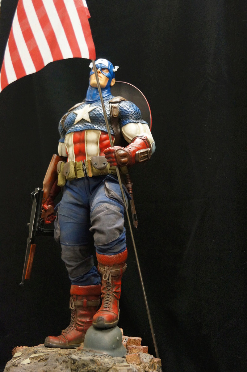 Custom captain america premium format 1er version Dsc08268