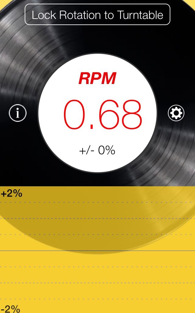 Turntable speed apps Rpm10