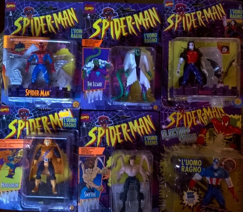 vendo lotto spiderman toybiz nuovi 1995 animated series Immagi10