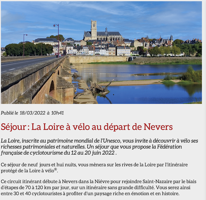 La Loire à Vélo de Nevers à l'Océan Captu323