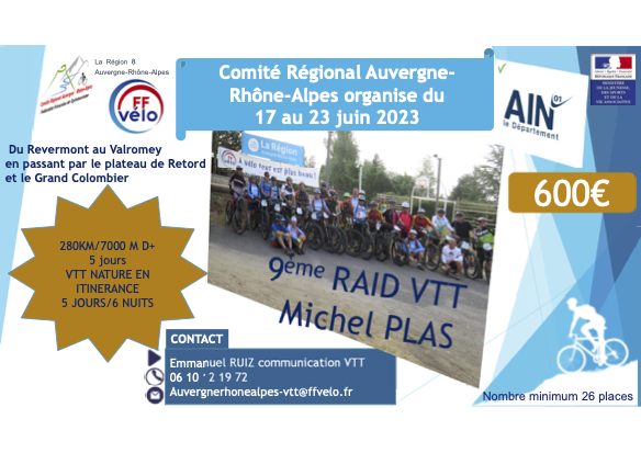 Raid VTT 2023 idée