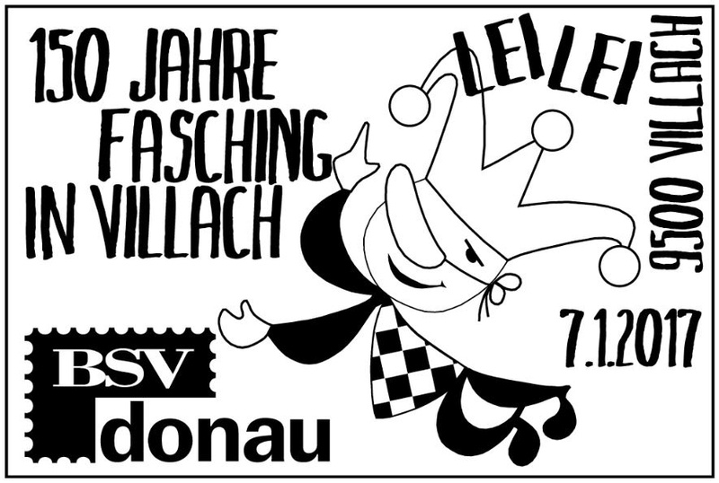 Sondermarke „150 Jahre Fasching in Villach“ Faschi11