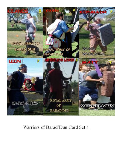 War of Barad'Dun Card Game. Warrio13