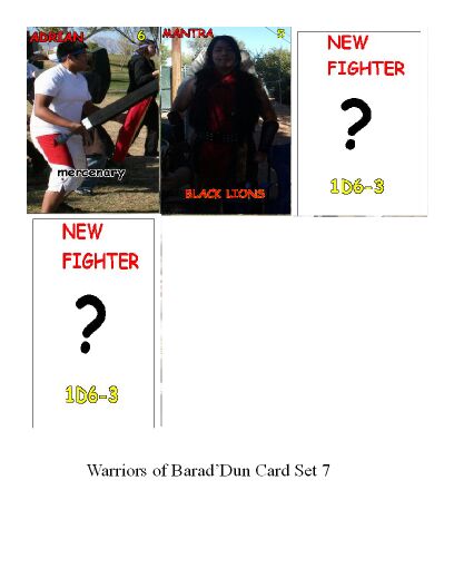 War of Barad'Dun Card Game. Warrio16