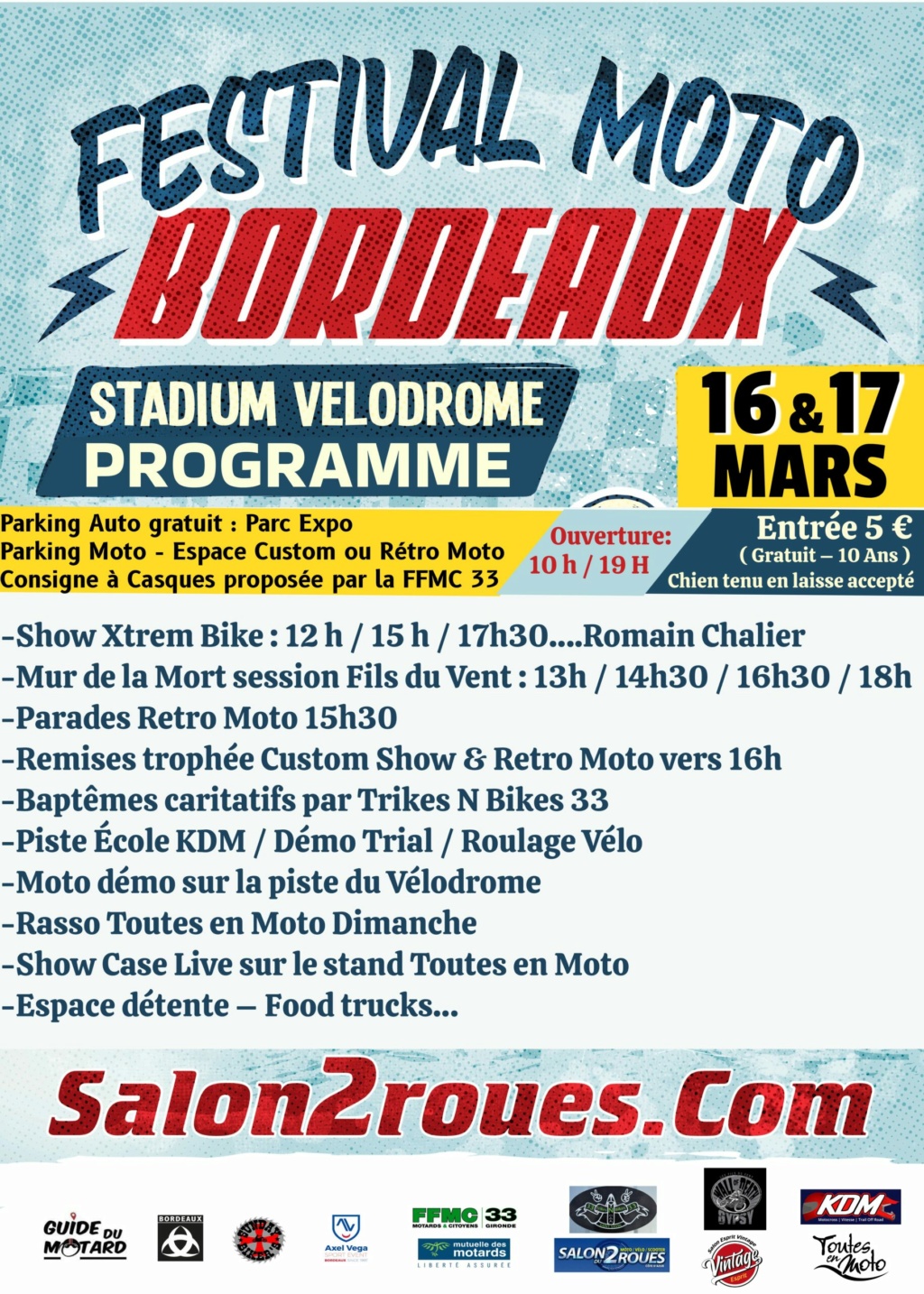 Festival Moto à Bordeaux les 16 et 17 Mars 2024 Progra10