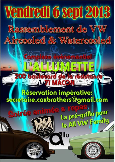 Rassemblement VW Air&Watercooled Pré Grille All VW Family 15441610
