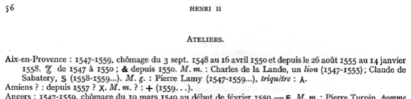 HENRI II Liard à l'H couronnée et à la croisette n.d. Aix-en-Provence. Lafaur10