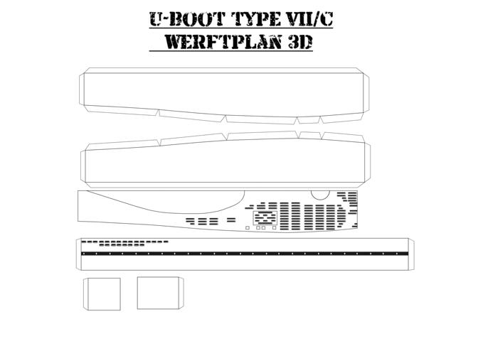 Werftplan U-Boot VII/C U_110