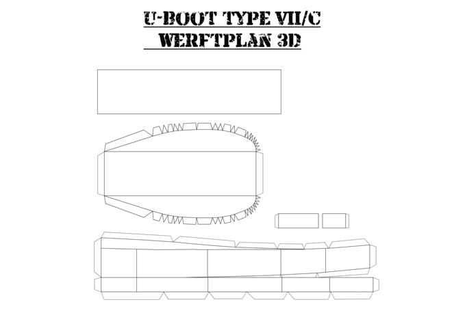 Werftplan U-Boot VII/C U_210
