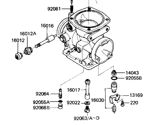 mikuni BS 34 SUR GPZ DE 1988 00011