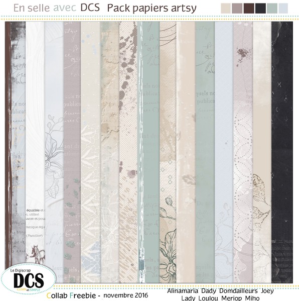 Atelier ARTSY :N°1 :Papier artsy En selle avec DCS:  - Page 4 01_ape11