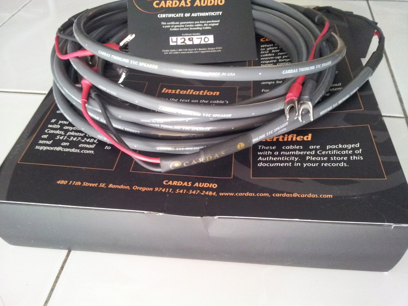 Cardas Twinlink speaker cables ( 4m ,demo )-sold 20161217