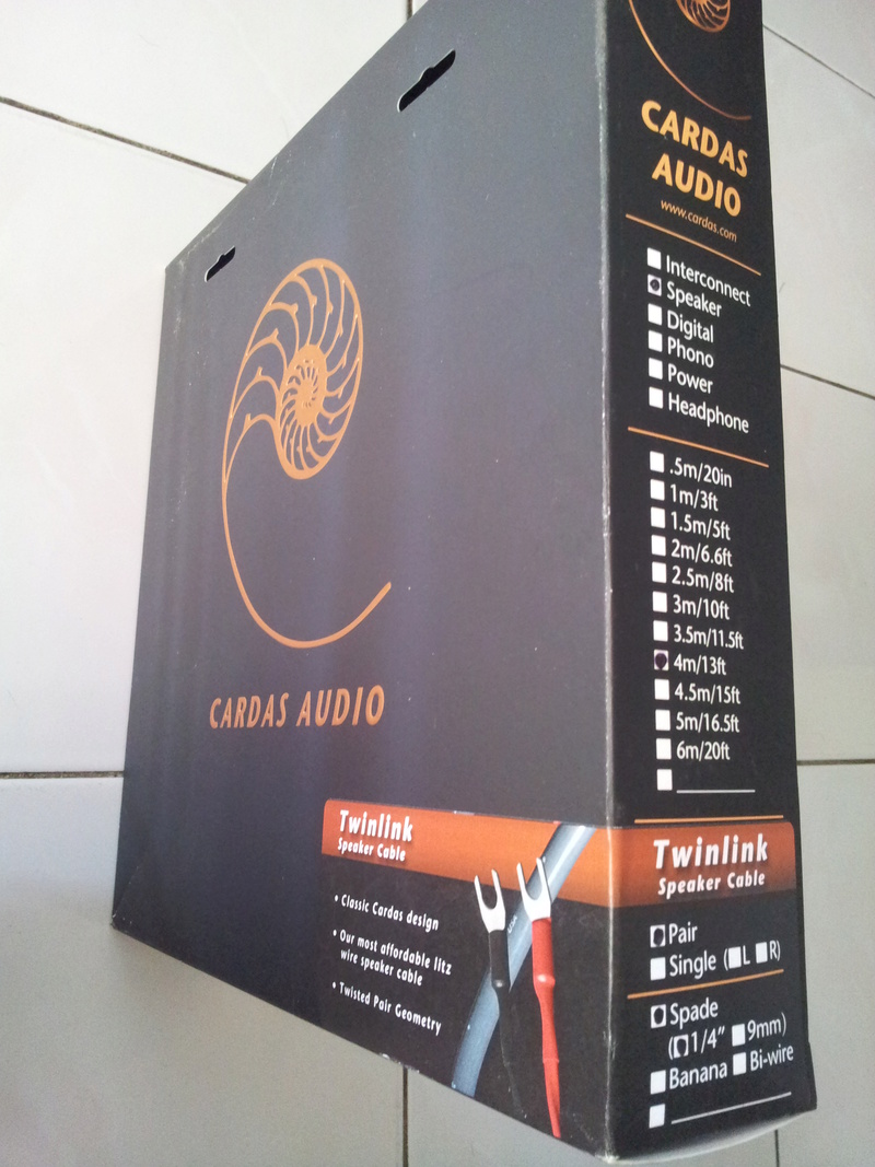 Cardas Twinlink speaker cables ( 4m ,demo )-sold 20161218