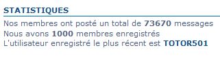 1000ème inscrit  Totor510