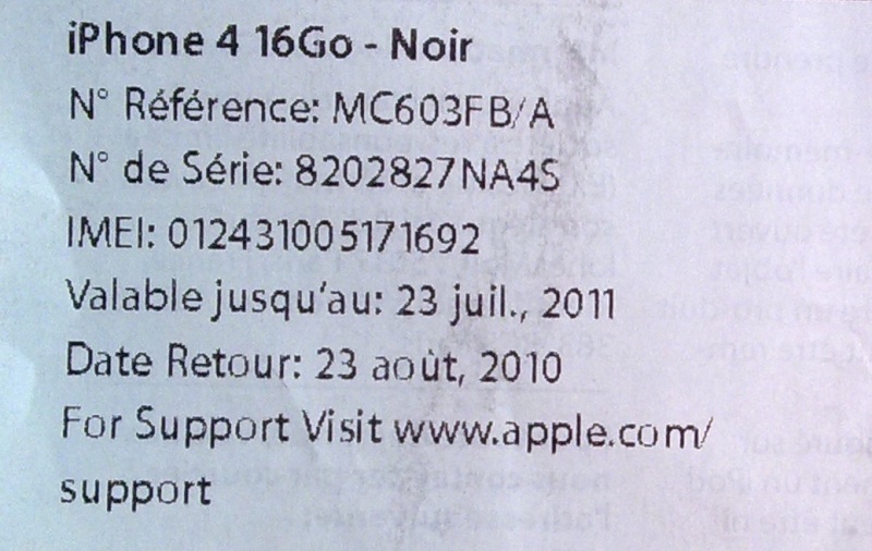 iPhone 4 - Phiên bản quốc tế - mới 100% , còn nilon - da ban Hoadon10