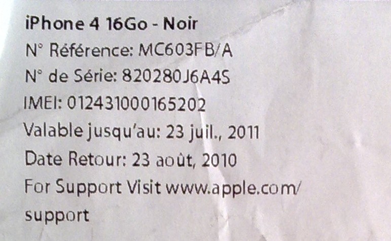 iPhone 4 - Phiên bản quốc tế - mới 100% , còn nilon - da ban Hoadon11