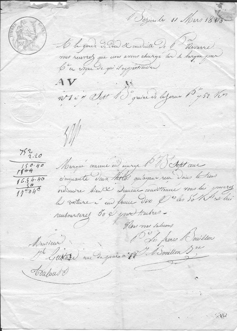 lettres de voiture retournées Ldv11