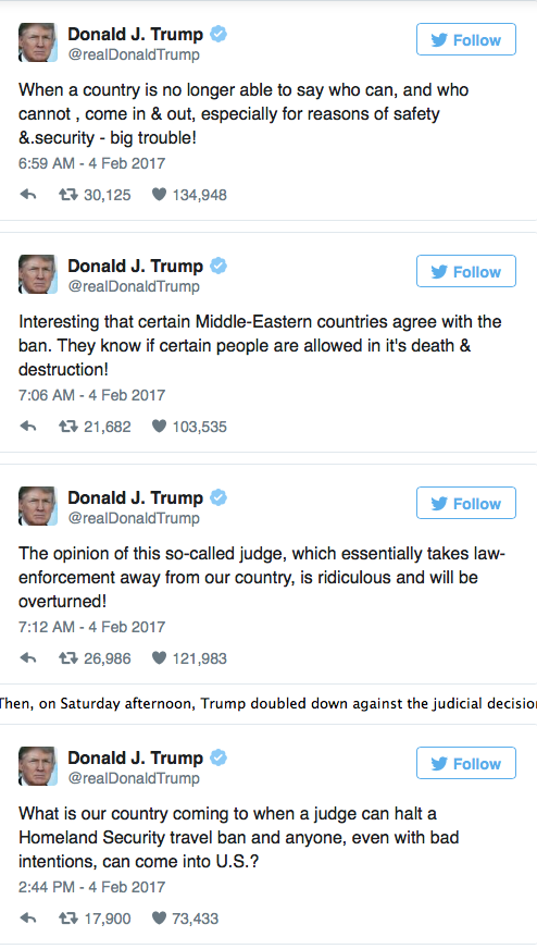 ZERO HEDGE - TRUMP FUMES AT "SO-CALLED JUDGE" AFTER DHS SUSPENDS "ALL ACTIONS" ON TRAVEL BAN Screen47
