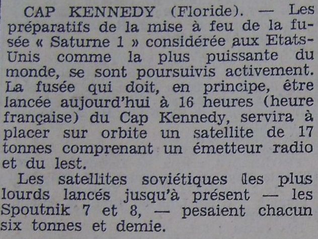 29 janvier 1964 - Saturn SA 5 64012811