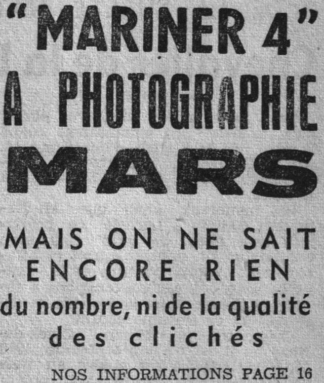 28 novembre 1964 - Mariner IV - découverte de Mars 65071611