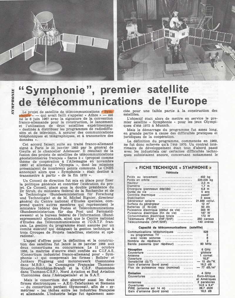 symphonie - 19-12-1974 Satellite franco-allemand Symphonie - Erreur US? 74121411