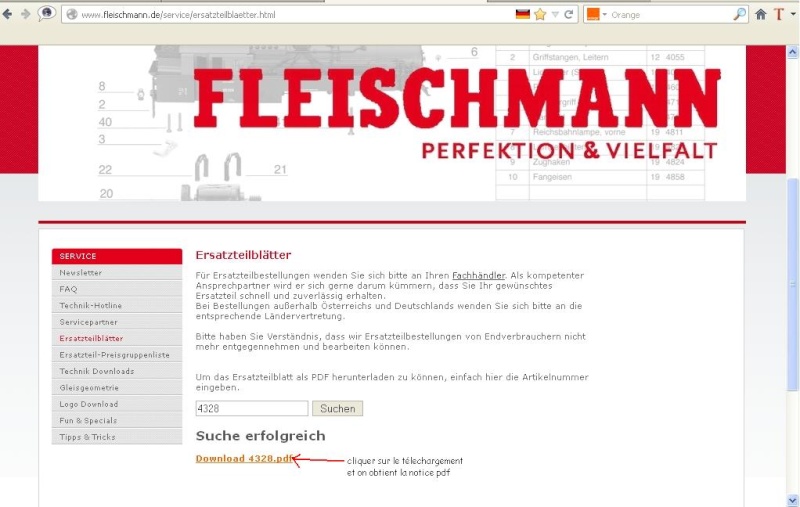 Notices Fleischmann à télécharger Piaces12
