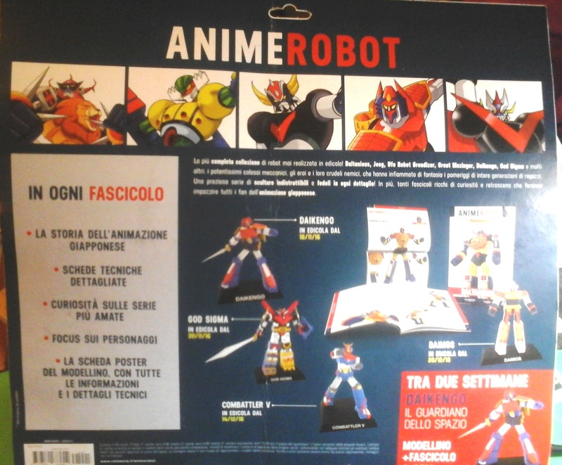 ANIME ROBOT: DAL 2 NOVEMBRE IN EDICOLA I MODELLINI DEI MITICI ROBOT ANNI 70/80 20161116