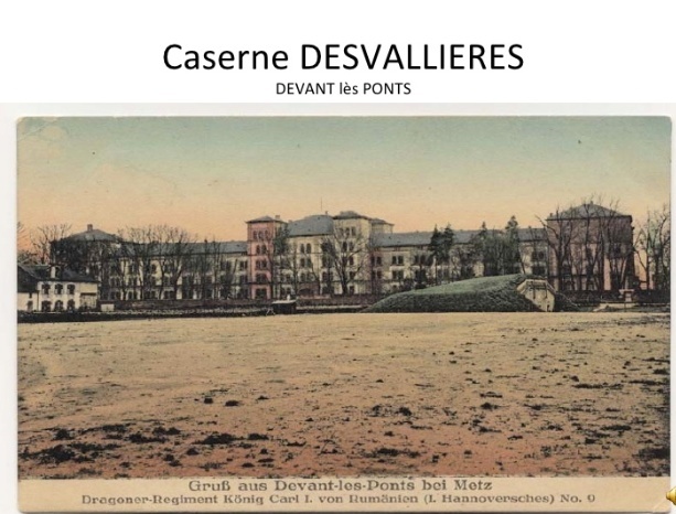 Quartier Desvallière (document prêté par MR Armand BOZZETTI). Casern16