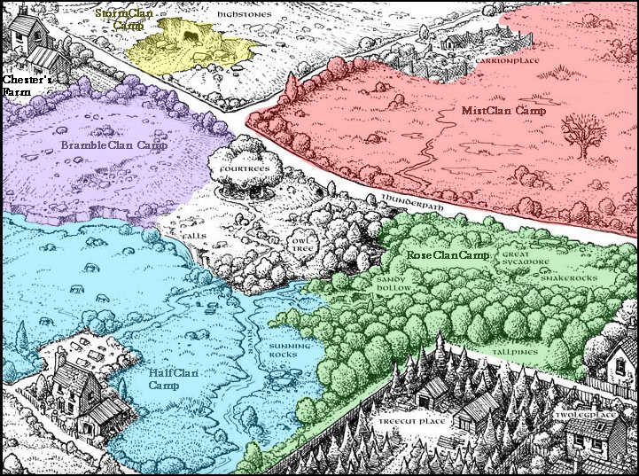 Warrior Cats Camp Map