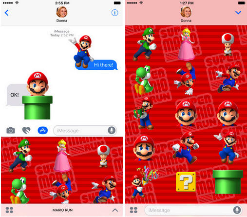 Super Mario Run Stickers Scherm13