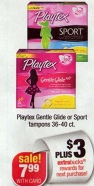 $3/1 Playtex Gentle Glide Tampons Coupon + CVS DEal Idea Cvs10