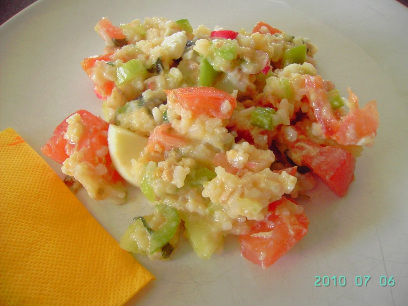 Salade de riz façon Niçoise