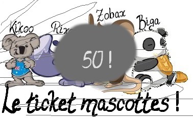 Ticket Mascottes Ticket14