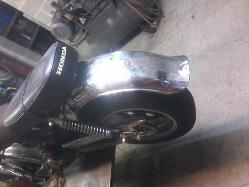 Montage Side car sur CB 125Honda avec moteur de Quad 200cc  - Page 8 Photo110