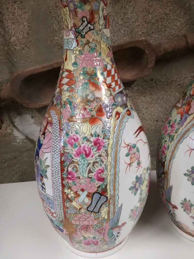 2 vases en porcelaine chinoise, émaux de Macao Img_2022