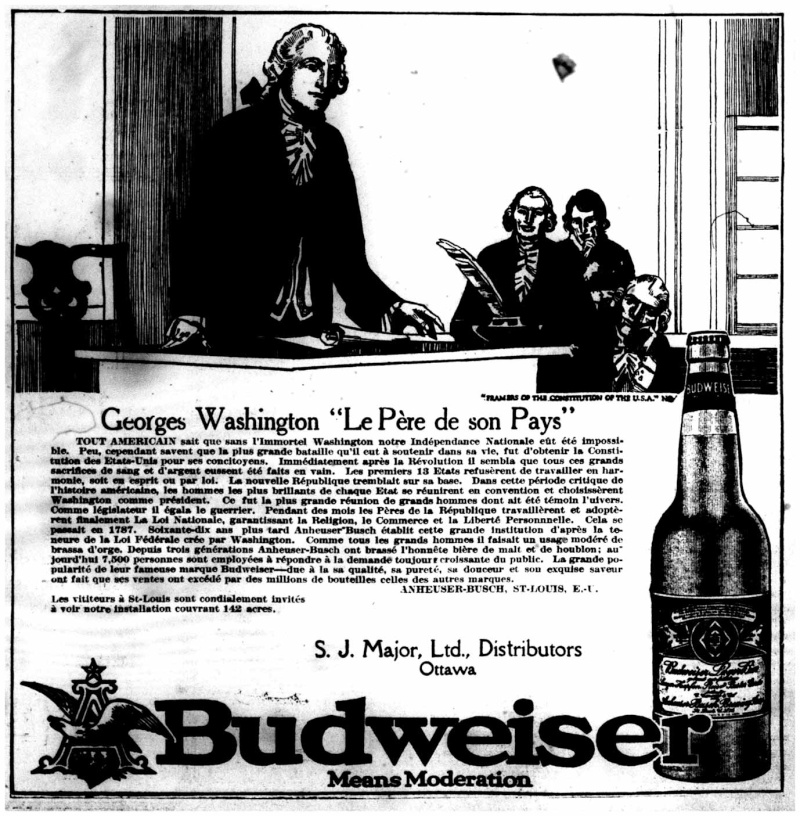 La bière Budweiser était vendue au Canada en... 1915!!! Bud_le10