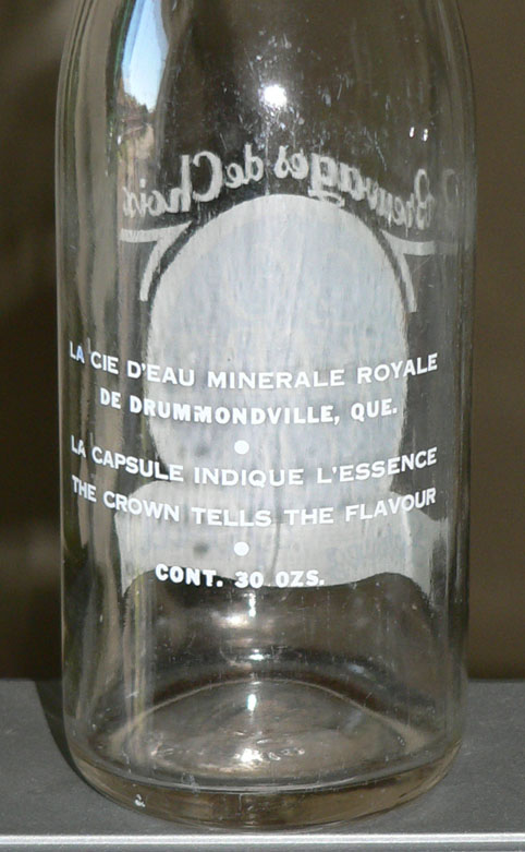 Bouteille de liqueur ACL "VINCENT" - 30oz de Drummondville, Québec Xvince11
