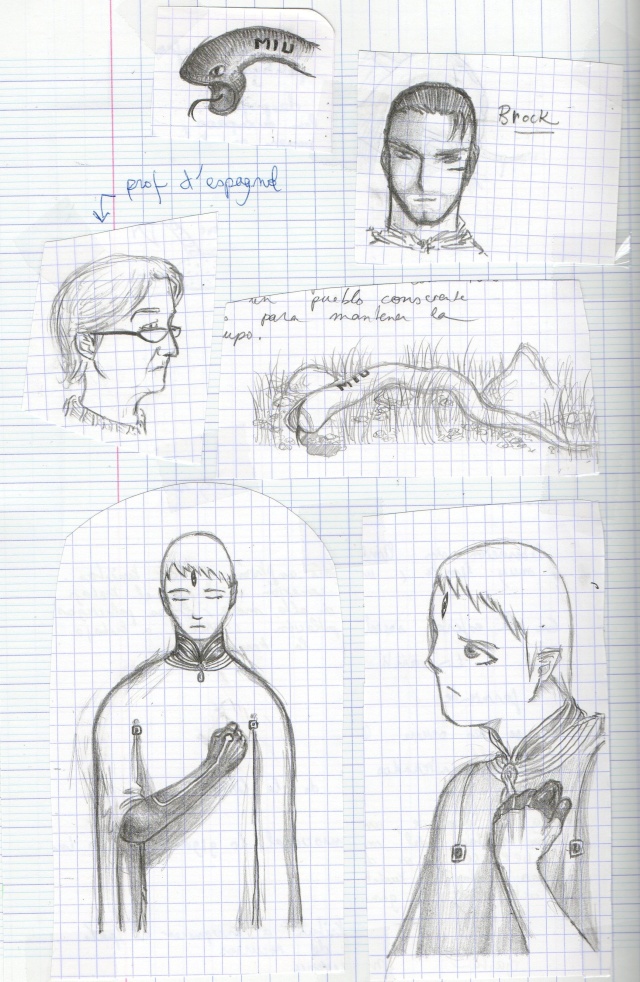  Dessins  pendant les cours