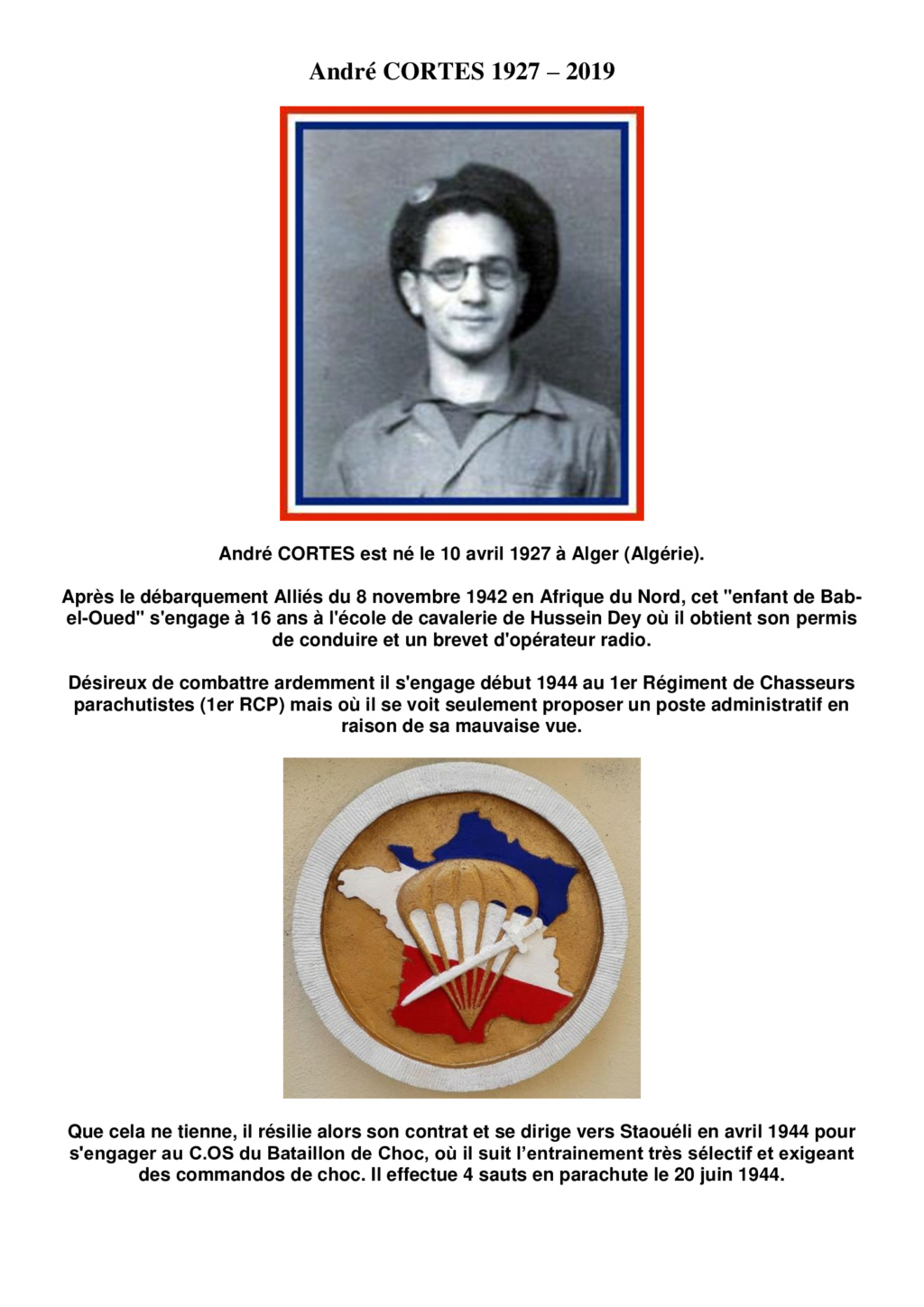CORTES André BIOGRAPHIE 08811310