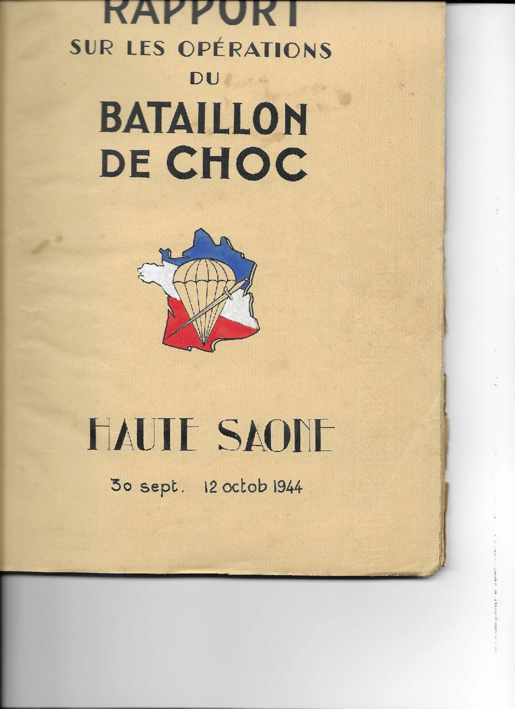 Rapports sur les opérations du Bataillon de Choc 2-page17