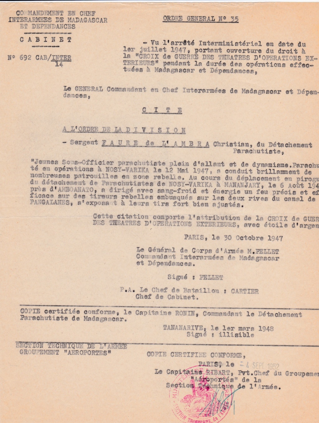 MAROC , ALGERIE , MADAGASCAR , 1er et 2ème Chocs 1946/1951 Img_2032