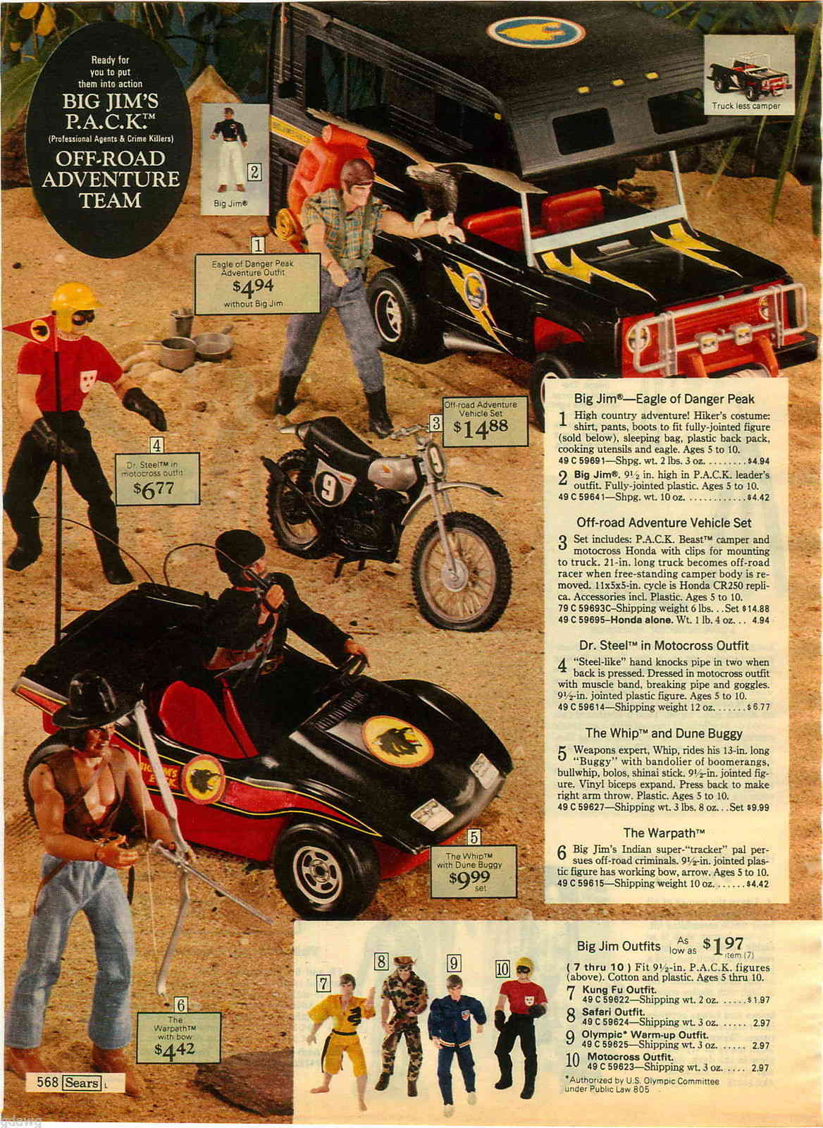 Advertising Big Jim's P.A.C.K. Pack10